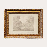 Monteverde Sketch | French Brass Gold Mould Framed Art