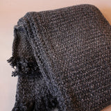 Stonewashed Cotton Blend Bouclé Throw