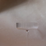 Gramercy Fluted Coupe Glass | Clear