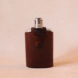 Vintage Bosca Leather Sleeve Hip Glass Flask