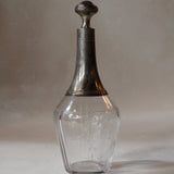 Vintage Glass & Silver Decanter