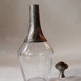 Vintage Glass & Silver Decanter