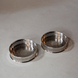 Vintage Silver Coasters | Set of Two