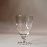 A Pair of Crystal Bistro Glasses with Lens Design
