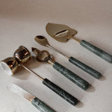 Green Marble Barware Set