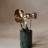 Green Marble Barware Set