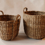 Round Kura Seagrass Basket Set of 3