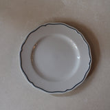 Hand Painted Scalloped Ceramic Plate 9 inches | Set of 4