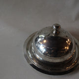 Vintage Silver Serving Tray with Dome Lid