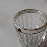 Crystal & Silver Ice Bucket with Handle