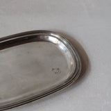 Vintage Silver Serving Tray - Rounded Edges
