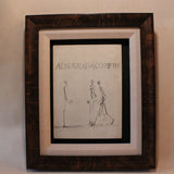 Alberto Giacometti Sketch Framed