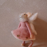 Felt Figurine Christmas Mrs. Mousse Ballet Ornament