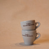 "Caffe e Vecchia Romagna" Espresso Cup & Saucer | Vintage Set of 4