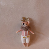 Felt Figurine Christmas Mr Fashion Deer Ornament