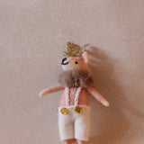 Felt Figurine Christmas Mr Fashion Deer Ornament