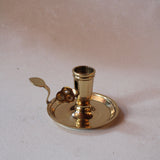 Solid Polished Brass Antique Vintage-Style Chamberstick