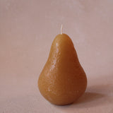 Pear Shaped Paraffin Wax Candle Yellow