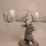 Stag Head Double Condiment Bowl