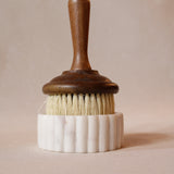 White Marble Fluted Soap Dish