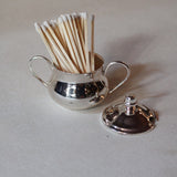 Miniature Vintage Silver Handled Match Holder
