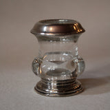 Sterling Silver & Glass Toothpick Holder