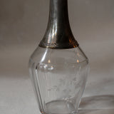 Vintage Glass & Silver Decanter
