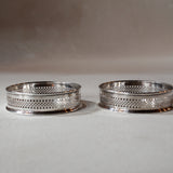 Vintage Silver Coasters | Set of Two