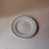 Handpainted Scalloped Ceramic Plate | Set of 4