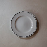 Handpainted Scalloped Ceramic Plate | Set of 4