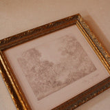 Monteverde Sketch | French Brass Gold Mould Framed Art