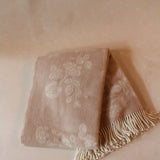 Rose Merino Wool Throw