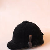 Black Velvet Equestrian Helmet