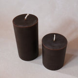 Traditional Pillar Beeswax Candle | Espresso