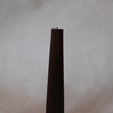Fluted Pillar Beeswax Candle