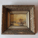 Vintage Sky Scape with Gold Frame