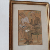 The Waiting Room Framed Sketch