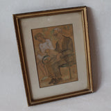 The Waiting Room Framed Sketch