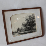 The Village Sketch Framed