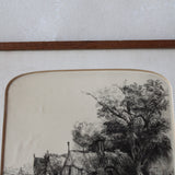 The Village Sketch Framed