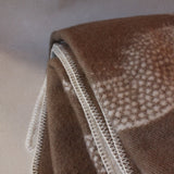Dotted Brown Horse Wool Throw