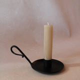 Cast Iron Taper Holder with Handle