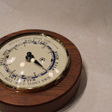 Tide Clock On 5" Cherry Wood with Brass Bezel