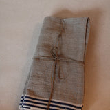 Alsace Natural & Blue Towel | Set of 2