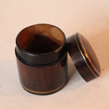 Vintage Italian Calf Leather Tobacco Container