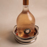 Vintage Crusader Silver Plate Wine Bottle Holder