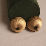 Vintage Christian Dior Clam Shell Earrings