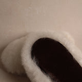 Hôtel d'Hiver Alpaca Fur Slippers