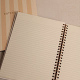 Striped Signature Notebook
