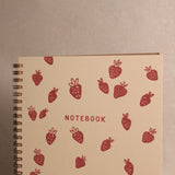 Strawberry Striped Signature Notebook